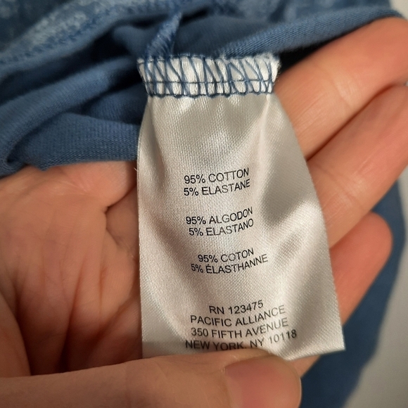 FRYE Faded Bandana Blue Tiered Above the Knee Tank A Line Floral Dress XL - Picture 6 of 7